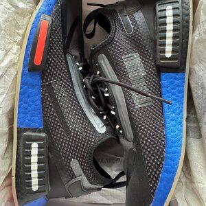 Men's Originals X NASA NMD R1 Spectoo Casual Shoes in Black/Core Black Size 9.5